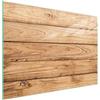 DarHaus Tagliere da cucina in vetro temperato, Copri-piano cottura a induzione, piano decorativo universale 40x30 cm, Legno marrone