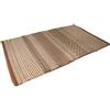 Amicasa Cosmoline - Tappeto PETRA Marrone 50x80 cm - Cotone 100% con Fondo Antiscivolo - Morbido e Lavabile, Ideale per Bagno, Cucina o Ingresso