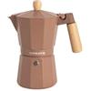 CREATE / THERA MOKA RETRO/Caffettiera Italiana Senza Adattatore per Induzione Moka/Capacità 6 Tazze Alluminio 350ml Valvola di Sicurezza Adatta a Gas, Cucina Elettrica o Vetro