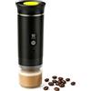 BORDEAG Macchina da caffè portatile 3 in 1, mini macchina da caffè USB, macchina da viaggio per capsule e caffè macinato, autoriscaldante, per campeggio, escursioni, viaggi, camper, nero