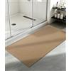 chakme Tappeto da bagno a nido d'ape, 60 x 120 cm, sottile, antiscivolo | Tappetino da bagno lavabile, ad asciugatura rapida, in gomma