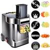 Mocoli Tagliaverdure Elettrico Multifunzione Da 100w Tagliafrutta Professionale Con 4 Lame In Acciaio Inox Per Patate Carote Cipolle E Cetrioli