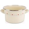 orion group Pentola smaltata, 3 l | Ø 20 cm, pratica pentola con manici ergonomici, adatta a tutti i piani cottura e forno, lavabile in lavastoviglie