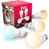 innr Lampadina Smart E27, per Hue* e hub Zigbee, Confezione da 4 | LED, Luce Bianca Calda e Fredda, 2000K-6500K, 50% di Luce in Più, 1150 lumen, Dimmerabili