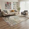 GENIMO Tappeto Moderno 160x230cm Lavabile, Motivo Astratto Rosso Beige | Stile Minimalista Lavabile Antiscivolo, Pelo Corto, Antiscivolo, Cucina, Camera da Letto, Entrata, Scendiletto, Ufficio
