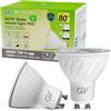 GY Lampadine LED GU10 con sensore di movimento 4,9 W 80 W 4000 K luce neutra 790 lm 2 pezzi