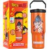 Get Trend Dragon Ball Z Bicchiere Termico 30oz (850ml), Borraccia Termica Senza BPA Acciaio Inox con Cannuccia, Coperchio Ermetico e Manico, Freddo 12 Ore Caldo 5 Ore