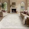 PureCozy Tappeto Salotto 200x300cm Beige Antiscivolo | Lavabile in Lavatrice, Vintage, Grande, Tappeti, Camera da Letto, Soggiorno, Ufficio, Moquette, Interno, Carpet, Pelo Corto
