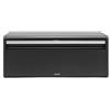 Brabantia Fall Front Portapane- Grande Contenitore da Banco per Pane, Bagel, Panini, Design Salvaspazio con Piano d'Appoggio, Matt Black
