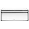 Brabantia Fall Front Portapane, Grande Contenitore da Banco per Pane, Bagel, Panini, Design Salvaspazio con Piano d'Appoggio, Brillant Steel