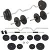 vidaXL Set di bilancieri e manubri da 30 kg