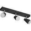 LEDVANCE LED SPOT PEAR spot a plafone 430mm, nero, 12,9W, 630lm, fornisce una luce direzionale con colore bianco caldo, con faretto flessibile GU10, lampada GU10 inclusa, classe di protezione IP20, 2700K