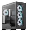 Aerocool PC Case (without power supply) - AEROCOOL - D520A-BK V1 - Mid-tower - ATX Form Factor - 4x120mm A-RGB - Black