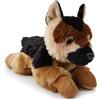 Zappi Co, Cane di Pastore Tedesco in peluche (28 cm) - Cane fedele e coccoloso, ecologico, perfetto per bambini vivaci, realizzato con materiali riciclati