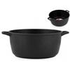 H&H Casseruola Fusione Antiaderente Extra Chef 2 Manici Cm28