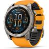 Garmin Orologio Fenix 8 Amoled Sapphire 51mm Arancio, Taglia: UNI, arancio