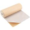 BENECREAT Fodera Floccata in Velluto Autoadesivo Bianco Antico da 4x25cm, Fogli Posteriori Appiccicosi Inmorbido Tessuto di Rivestimento in Velluto per La Tappezzeria Artigianale,0.8mm di Spessore