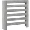 vidaXL Copertura Termosifone Grigio Sonoma 78x20x82 Legno Multistrato