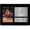 HWC Trading Stephen Steph Curry A4 Senza Cornice Firmato Regalo Visualizzazione Delle Foto Print Immagine Autografo Stampato Per Golden State Warriors Appassionati Di Basket