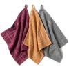 SaoTi - Set Strofinacci Cucina 50x50 cm 3 Pezzi - Canovaccio Cucina Cotone | Asciughini cucina cotone terry ad alta assorbenza | Canovaccio cucina in cotone con asola di gancio e finitura rinforzata