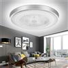 Hondony Ventilatore Da Soffitto Con Luce φ51cm, Lampada Ventilatore e Telecomando,Dimmerabile 3000K-4000K-6500K,6 Velocità, Memoria Timer Illuminazione,Adatto per Letto/Soggiorno/Studio/Patio