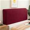 RTSFKFS Copritestiera Letto Copertura/Copri Testata Letto Matrimoniale/Singolo Imbottito Bianco Velluto Fodera Elastica Protezione,Premium Tortora All-inclusive Lavabile ( Color : Wine , Size : 170cm/67in )