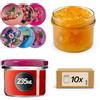 KADAX Set di 10 vasetti per marmellata in Vetro 235ml Ø82 - Tappo a Vite ermetico, per marmellate, Miele, confetture e bomboniere