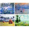 Fokenzary Kit per pittura con diamanti per adulti Monet 5D Kit di arte con diamanti per principianti Arti e mestieri con diamanti per soggiorno camera da letto 4 pezzi arte da parete