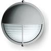 SIMES | S.6529.14 Bul18 con Visiera, Plafoniera in Alluminio, Lampada Applique da Parete e Soffitto, Protezione IP54, ⌀180, Grigio Antracite, Made in Italy