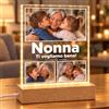 ANVILA Regalo Nonna Lampada Personalizzata con Foto Compleanno Natale | Regalo nonna con foto e dedica dei nipoti, targa plexiglass con base LED per compleanno, Natale e Festa dei Nonni