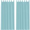 vidaXL Tende in Voile con Passanti 2 pz Turchese 140x245 cm
