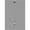 Light&More Lampadario per cameretta Cuore 1 luce rosa
