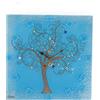 Sospiri Venezia Orologio da Parete Vetro Murano Meccanismo Silenzioso Decorato Murrine e Foglia Oro Idea Regalo Realizzato a Mano Made Italy (Azzurro 29x29 cm)
