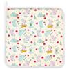 Panini Tessuti Corredo Asilo Tovagliolo con nome Ricamato in puro cotone per la pappa - pranzo - merenda in asilo dimensione 31 x 31 cm Fantasia coniglietti