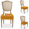 BANZAII TEXTILE INNOVATOR ONLINE Banzaii - Coprisedia Antimacchia senza Schienale - Coprisedia solo Seduta per sedie da cucina, sala da pranzo, cerimonia, ristoranti - 2 Pezzi Oro Made in Italy