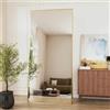Vortisys 180 x 75cm Specchio da Terra, Cornice in Lega di Alluminio, Dorato | Specchio a Figura Intera Rettangolare,Specchio da Parete per Soggiorno,Camera da letto