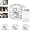 Vaileal 4 Pezzi Stringa Luci LED a Batteria - 6M 60 LED Decorative Filo Di Rame, Micro Luci Waterproof per Esterni e Interni Natale Decor