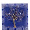 Sospiri Venezia Orologio da Parete Vetro Murano Meccanismo Silenzioso Decorato Murrine e Foglia Oro Idea Regalo Realizzato a Mano Made Italy (Blu 29x29 cm)