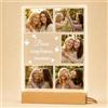 DPDP Lampada Personalizzata con Foto LED, Regali Personalizzati per Lei e Lui Idea Regalo Anniversario, San Valentino, Natale, Lampada Foto con Base in Legno