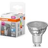 OSRAM Lampada a riflettore Superstar, GU10-base vetro trasparente,Bianco freddo (4000K), 350 Lumen, sostituzione delle lampade 50W, dimmerabile, 1-Confezione