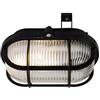 Nordlux 17051003 - Plafoniera da parete, 60 W, IP44, E27, colore: Nero