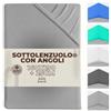 SoNiT home decor Sonit- Lenzuolo con Angoli Micro Satin Grigio Matrimoniale 160x190cm | Lenzuolo con angoli matrimoniale 160x190cm in micro satin, morbido, resistente ed elasticizzato per una perfetta aderenza