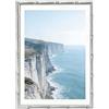 Yizzwtc 5''x7'' Cornice Foto in Metallo Vetro, Cornice Portafoto in Argento con Motivi in Bambù, Montaggio a Parete o Esposizione da Tavolo (Argento, 13 x 18 cm)