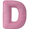Generic Cuscino Decorativo A Forma Di Lettera In Velluto A Coste Rosa Cuscino Iniziale In Velluto 34 X 36 Cm, Morbido Cuscini In Peluche Per Soggiorno Camera Da Letto(D)