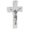 Sospiri Venezia Crocifisso in Vetro di Murano Decorato Croce Religiosa da Parete Oggetti Venezia Idea Regalo Made in Italy (cm 26x40)