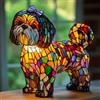 XWNGDAFEVF 3D Lampada da tavolo Carino Nuovo serie cani Decorazione della casa Resina Piano da tavolo USB Luce notturna Compagnia fedele Illuminazione, Shih Tzu