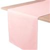 Decomira Corridore da Tavolo Antimacchia Effetto Lino - Facile da Lavare e Stirare - Come Tovaglia da Giardino o per Il Tavolo da Pranzo - Rosa - 30x100 cm