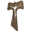 Sospiri Venezia Crocifisso in Vetro di Murano Decorato Croce Religiosa da Parete Oggetti Venezia Idea Regalo Made in Italy (cm 26x40)