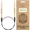 Knitter's Pride Aghi circolari Bamboo Luxe 80 cm 4,5 mm - 1 unità nero/marrone