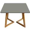 Morbuy Impermeabile Tovaglia Piazza con Bordo Elastico, Tinta Unita Copertura in Oxford per Tavolo da Cocktail, Antimacchia Topper Cap per Sala da Pranzo (grigio,90x90cm)